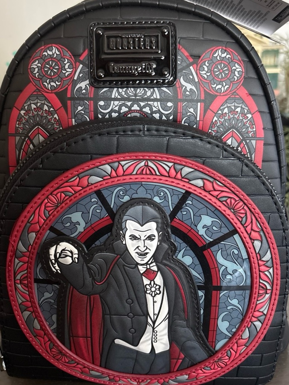Universal studios monsters Loungefly Black & Red Dracula Mini Backpack